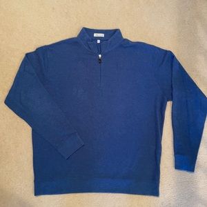 Peter Millar Blue XXL 1/4 Zip Sweater